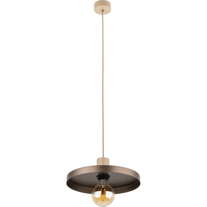 Chandelier on a string SILA 1xE27/15W/230V d. 30 cm brown/beige