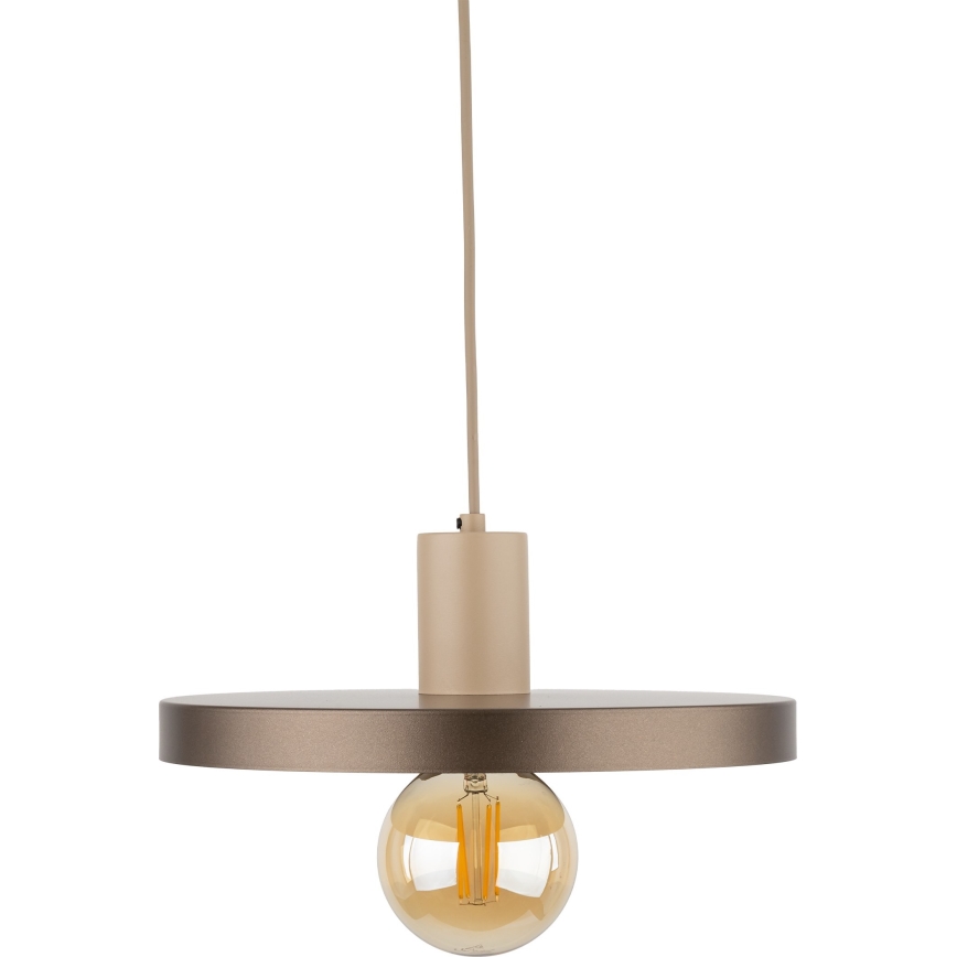 Chandelier on a string SILA 1xE27/15W/230V d. 30 cm brown/beige