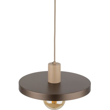 Chandelier on a string SILA 1xE27/15W/230V d. 30 cm brown/beige