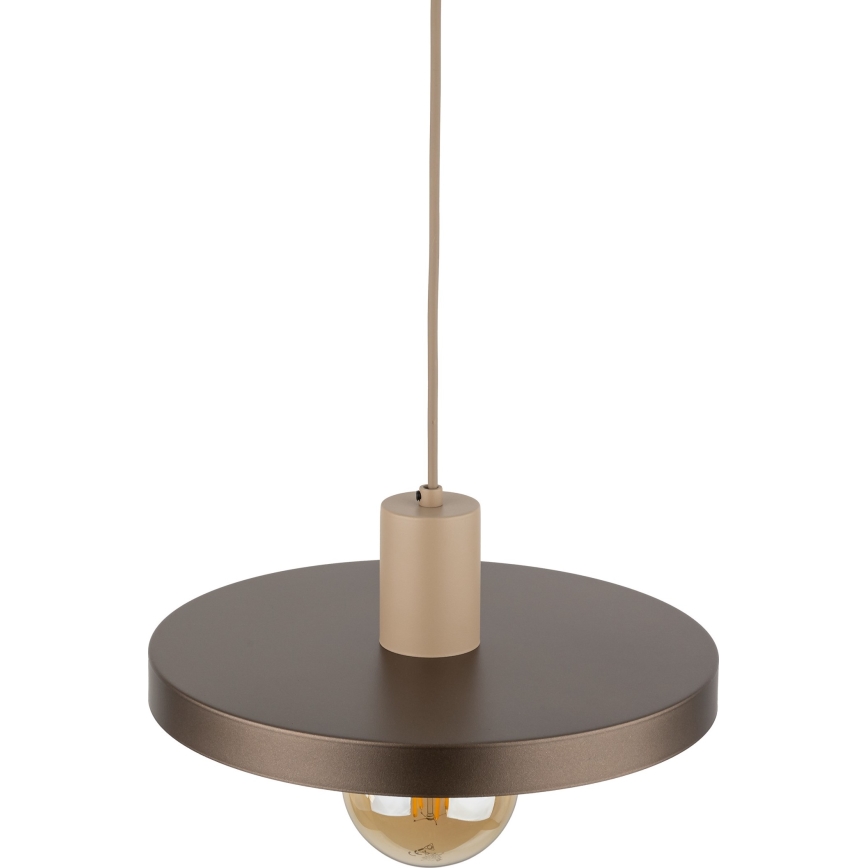 Chandelier on a string SILA 1xE27/15W/230V d. 30 cm brown/beige