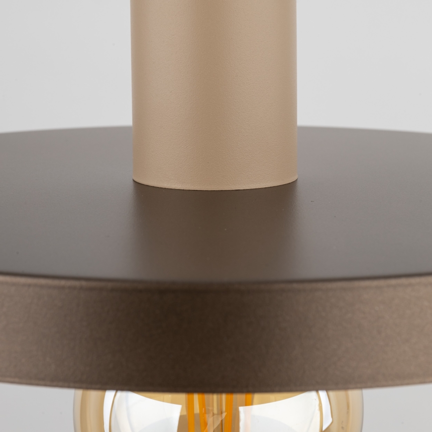 Chandelier on a string SILA 1xE27/15W/230V d. 30 cm brown/beige