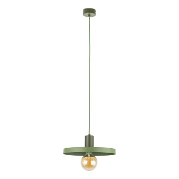 Chandelier on a string SILA 1xE27/15W/230V d. 30 cm green