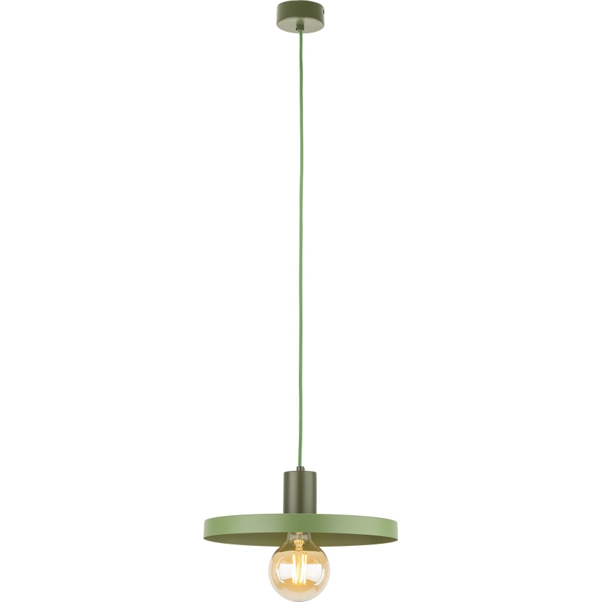 Chandelier on a string SILA 1xE27/15W/230V d. 30 cm green