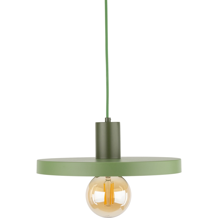 Chandelier on a string SILA 1xE27/15W/230V d. 30 cm green