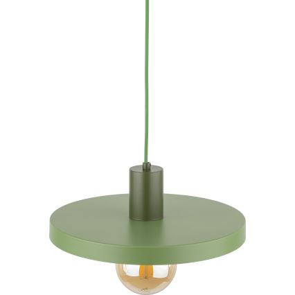 Chandelier on a string SILA 1xE27/15W/230V d. 30 cm green