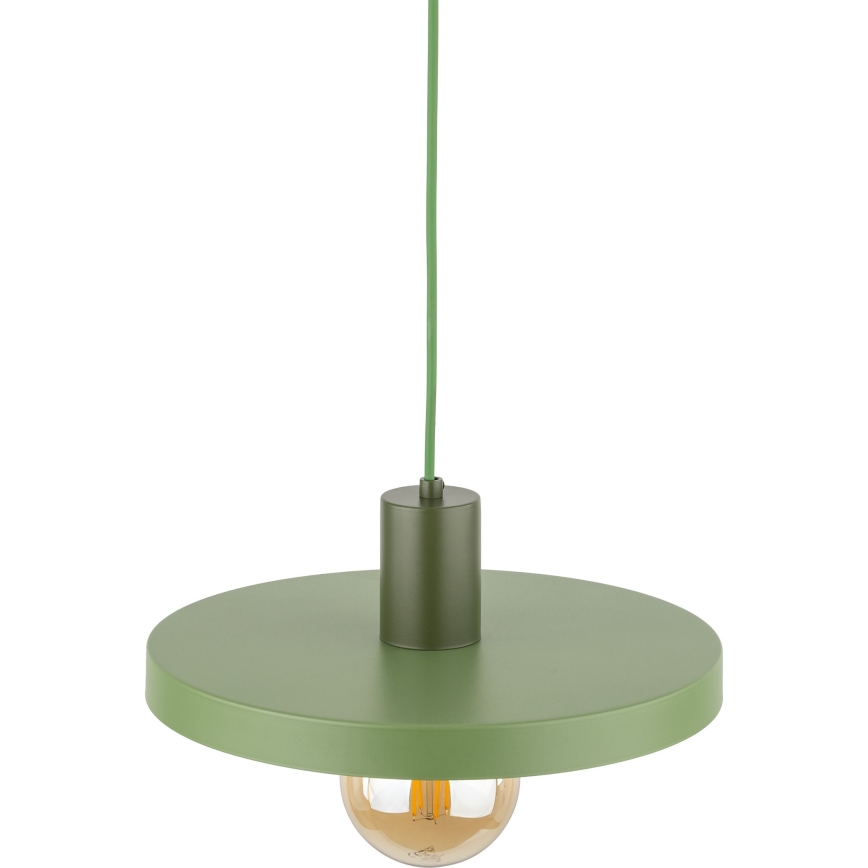 Chandelier on a string SILA 1xE27/15W/230V d. 30 cm green