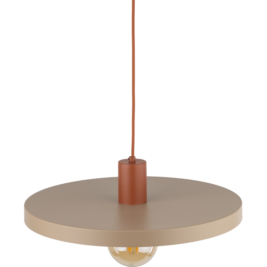 Chandelier on a string SILA 1xE27/15W/230V d. 40 cm beige/brick