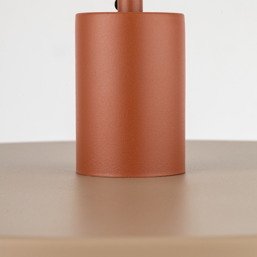 Chandelier on a string SILA 1xE27/15W/230V d. 40 cm beige/brick