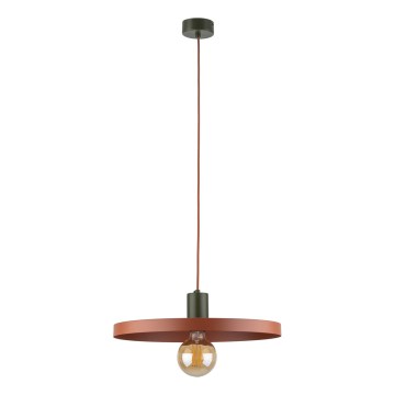 Chandelier on a string SILA 1xE27/15W/230V d. 40 cm brick/green