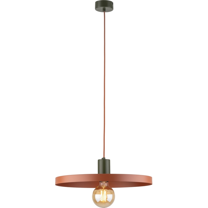 Chandelier on a string SILA 1xE27/15W/230V d. 40 cm brick/green
