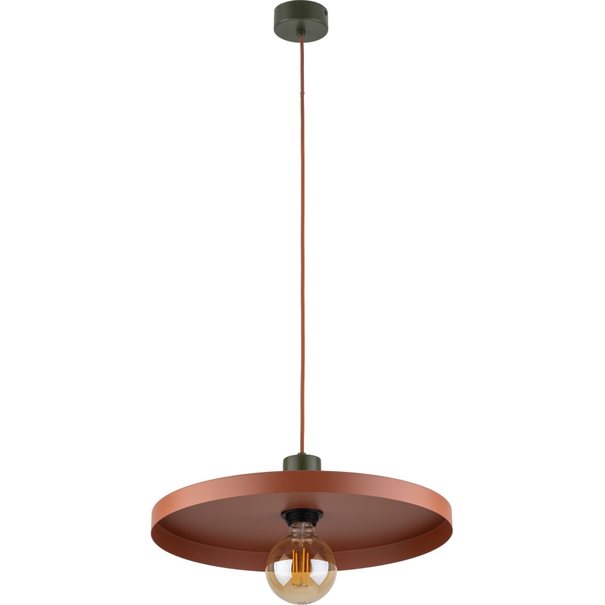 Chandelier on a string SILA 1xE27/15W/230V d. 40 cm brick/green