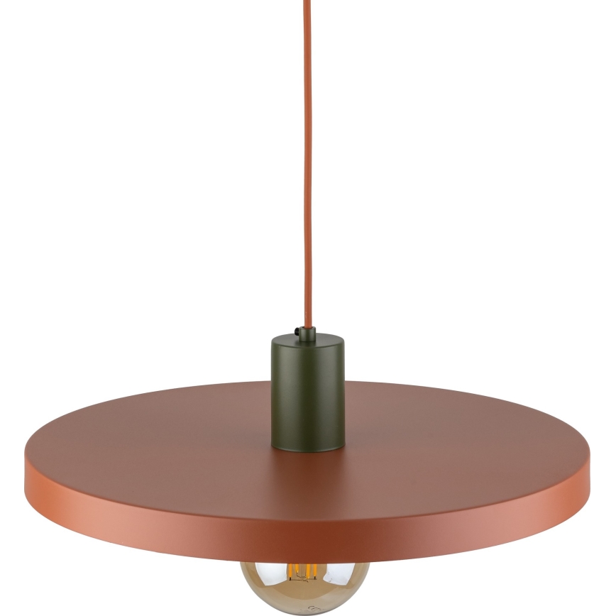 Chandelier on a string SILA 1xE27/15W/230V d. 40 cm brick/green