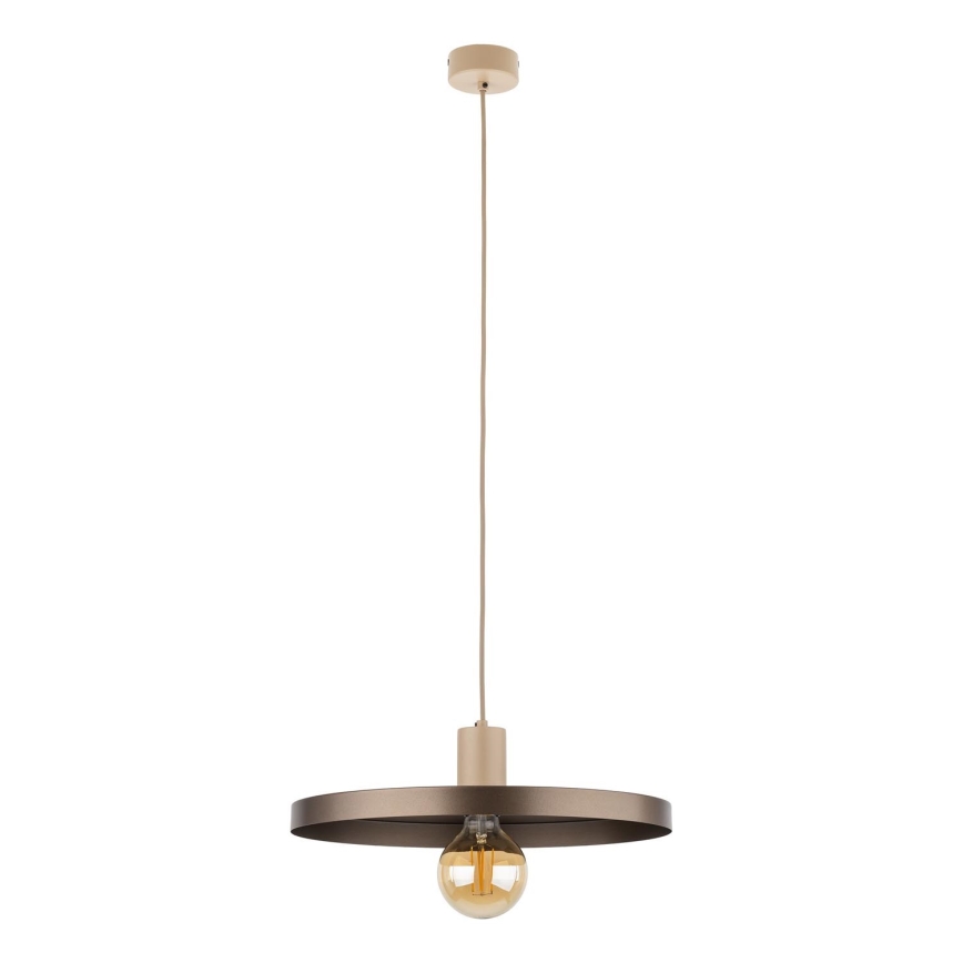 Chandelier on a string SILA 1xE27/15W/230V d. 40 cm brown/beige