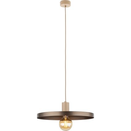 Chandelier on a string SILA 1xE27/15W/230V d. 40 cm brown/beige