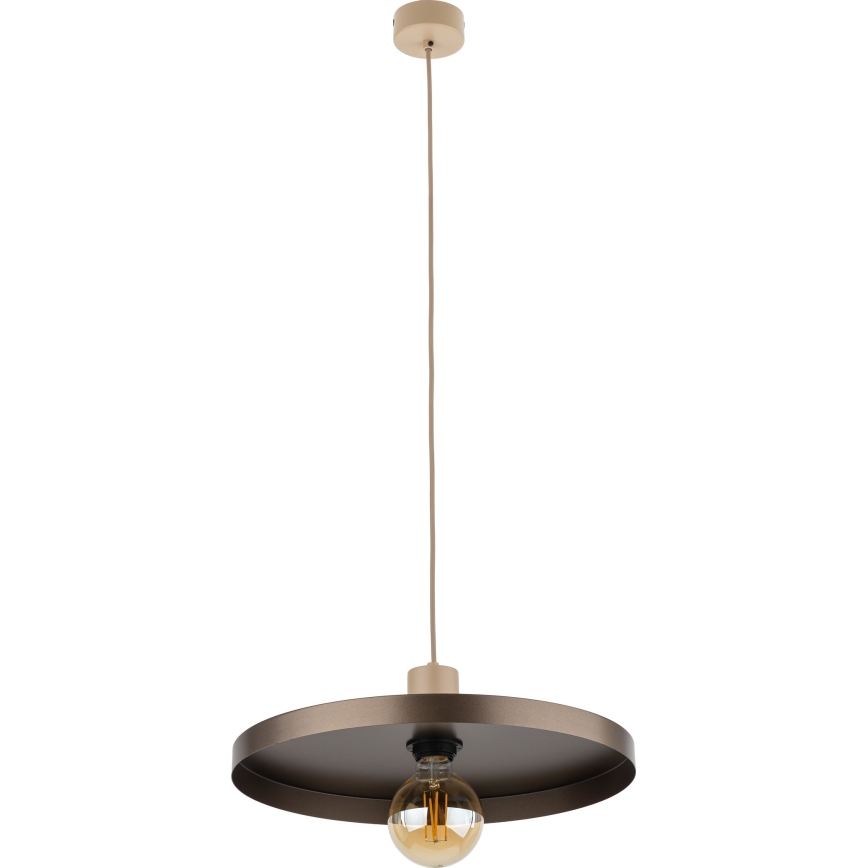 Chandelier on a string SILA 1xE27/15W/230V d. 40 cm brown/beige