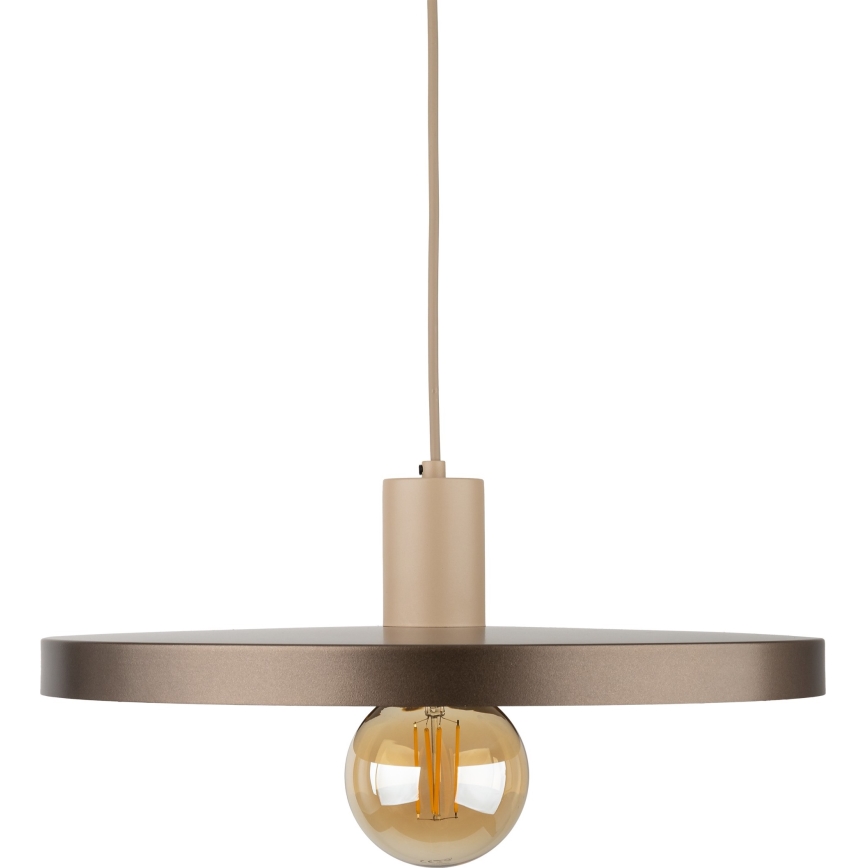 Chandelier on a string SILA 1xE27/15W/230V d. 40 cm brown/beige