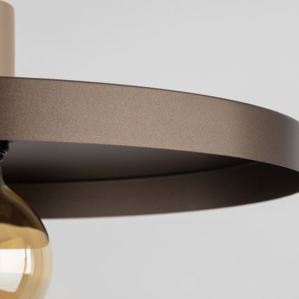 Chandelier on a string SILA 1xE27/15W/230V d. 40 cm brown/beige