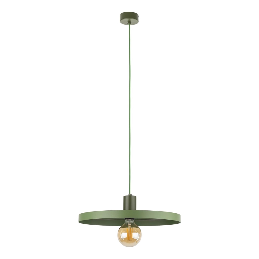 Chandelier on a string SILA 1xE27/15W/230V d. 40 cm green