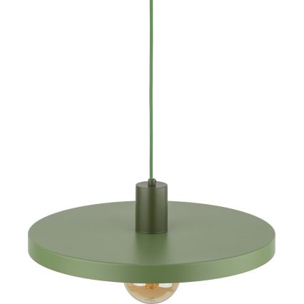 Chandelier on a string SILA 1xE27/15W/230V d. 40 cm green