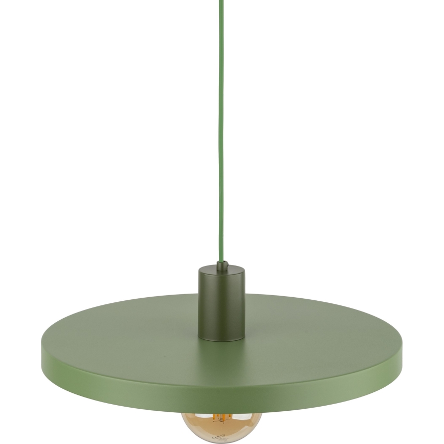 Chandelier on a string SILA 1xE27/15W/230V d. 40 cm green