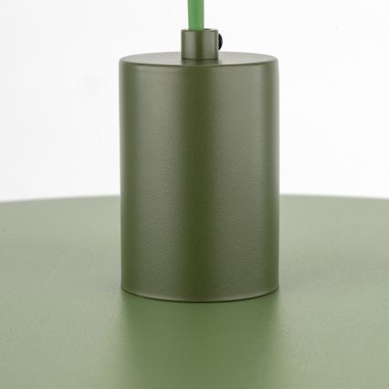 Chandelier on a string SILA 1xE27/15W/230V d. 40 cm green