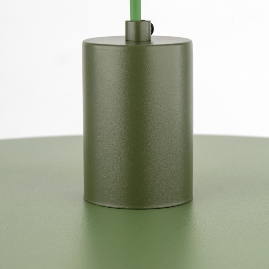 Chandelier on a string SILA 1xE27/15W/230V d. 40 cm green