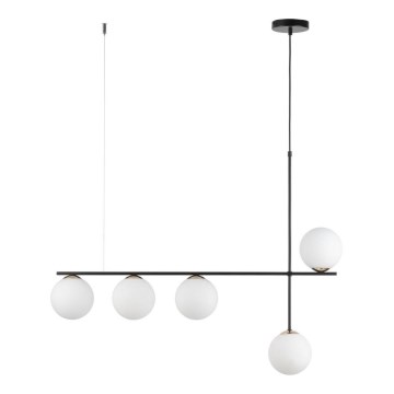 Chandelier on a string SILIA 5xG9/12W/230V black