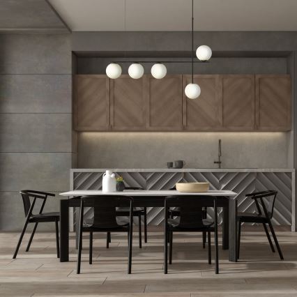 Chandelier on a string SILIA 5xG9/12W/230V black