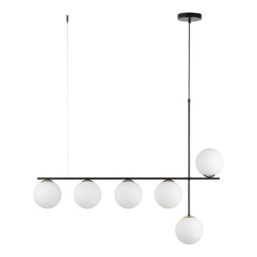 Chandelier on a string SILIA 6xG9/12W/230V black