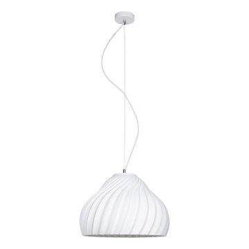 Chandelier on a string SILVO 1xE27/60W/230V d. 38 cm white