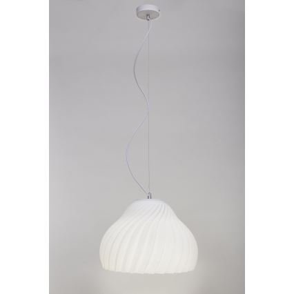 Chandelier on a string SILVO 1xE27/60W/230V d. 38 cm white