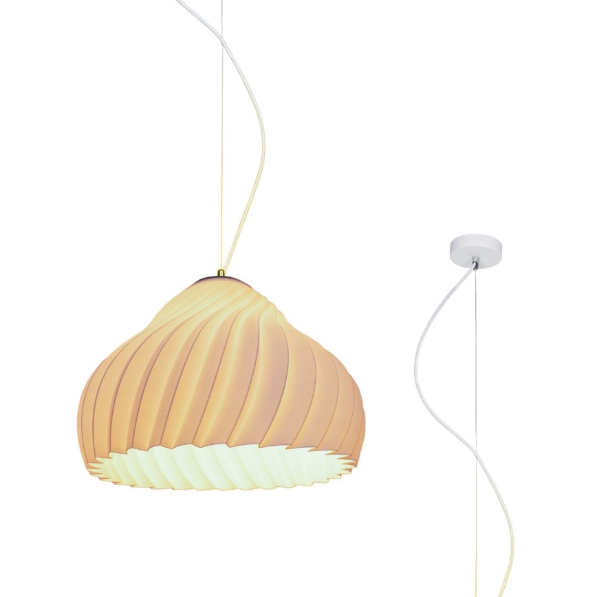 Chandelier on a string SILVO 1xE27/60W/230V d. 38 cm white