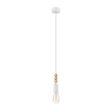 Chandelier on a string SIMON 1xE27/60W/230V beech - FSC certified