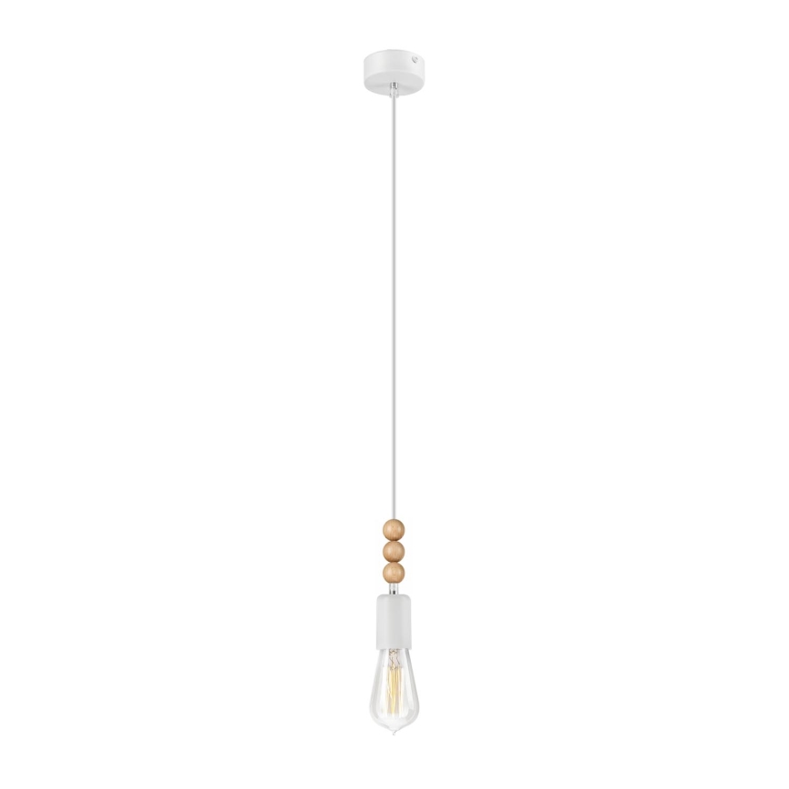Chandelier on a string SIMON 1xE27/60W/230V beech