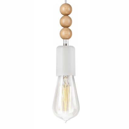 Chandelier on a string SIMON 1xE27/60W/230V beech