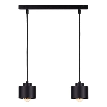 Chandelier on a string SIMPLY BLACK 2xE27/60W/230V