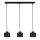 Chandelier on a string SIMPLY BLACK 3xE27/60W/230V