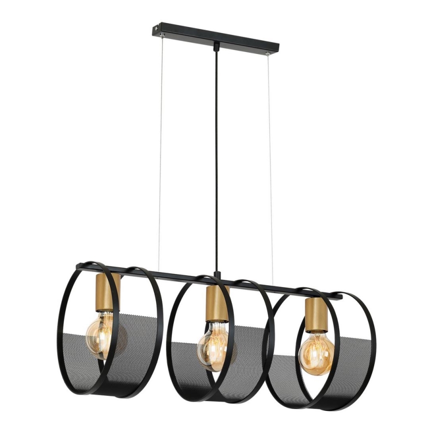Chandelier on a string SINER 3xE27/60W/230V