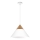 Chandelier on a string SINGLE 1xE27/15W/230V white/beech