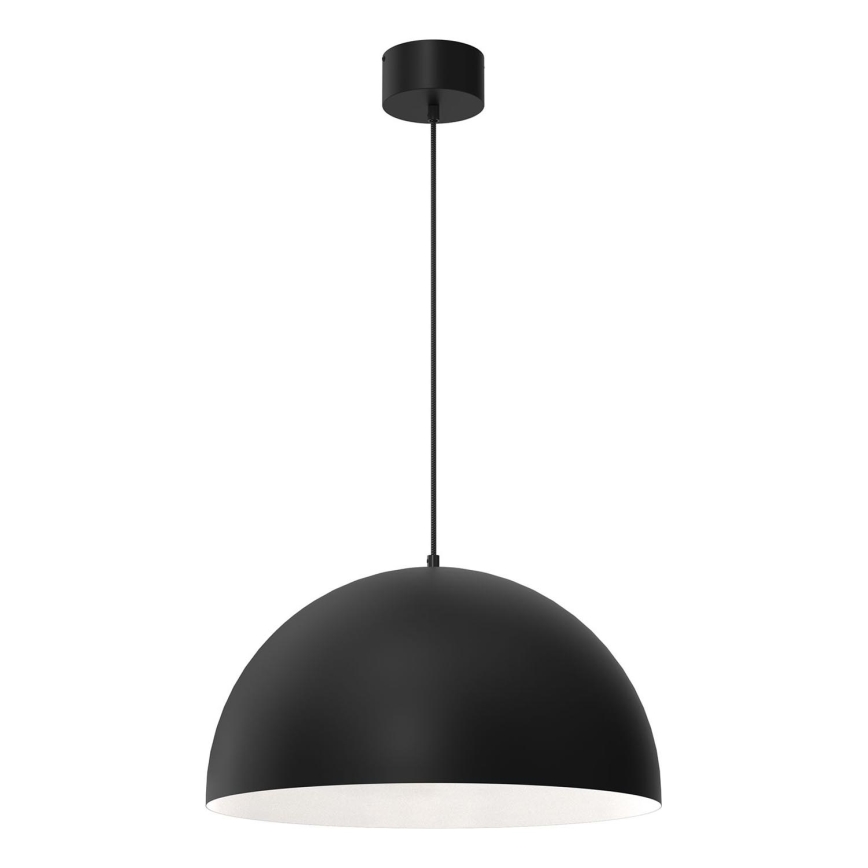 Chandelier on a string SINGLE 1xE27/60W/230V diameter 50 cm black/white