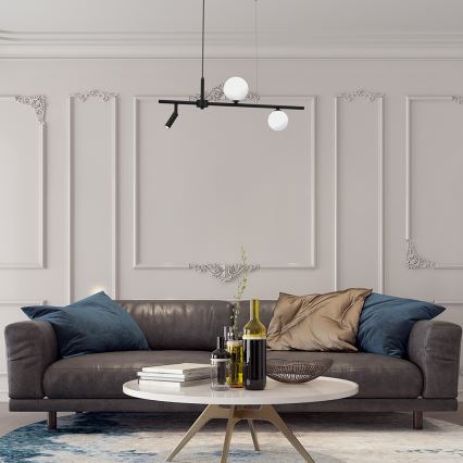 Chandelier on a string SIRIO 3xG9/25W/230V black