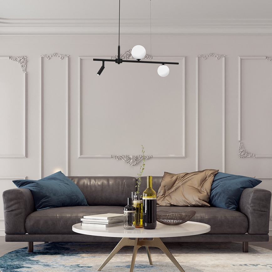 Chandelier on a string SIRIO 3xG9/25W/230V black