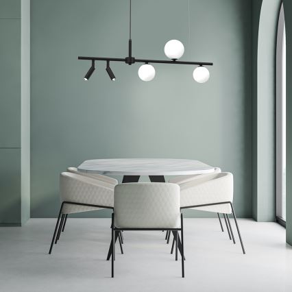Chandelier on a string SIRIO 5xG9/25W/230V black