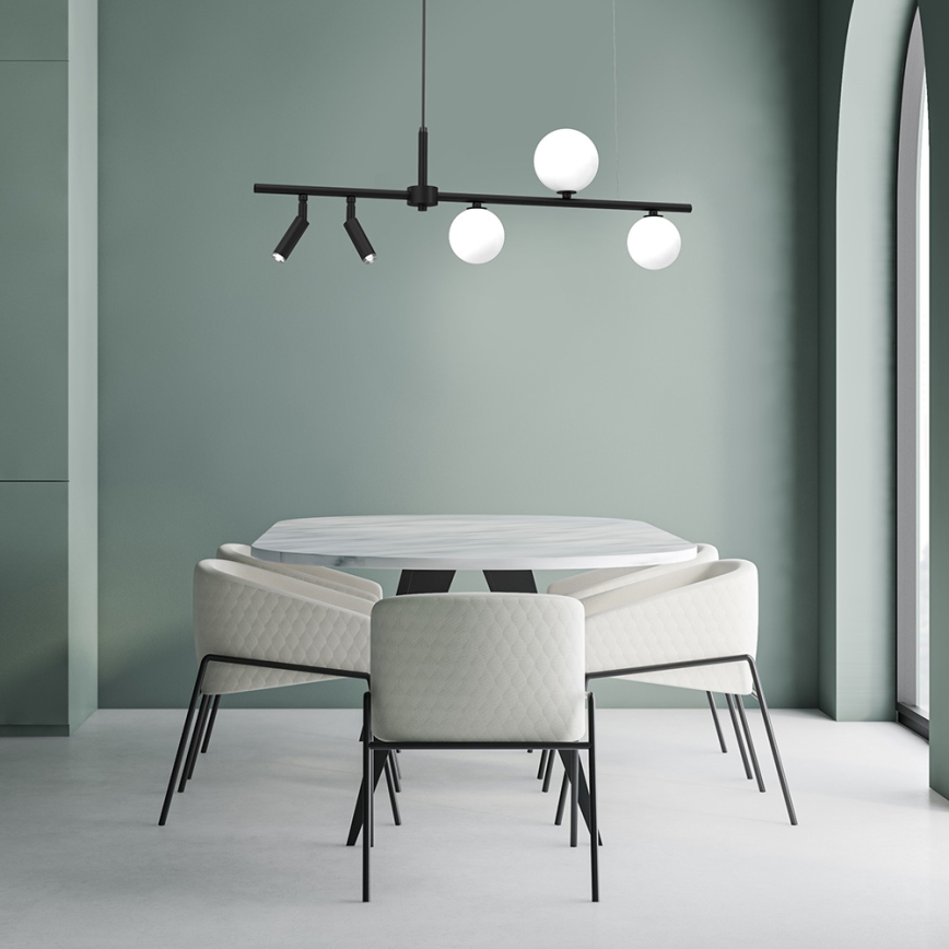Chandelier on a string SIRIO 5xG9/25W/230V black