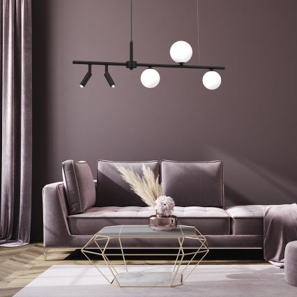 Chandelier on a string SIRIO 5xG9/25W/230V black