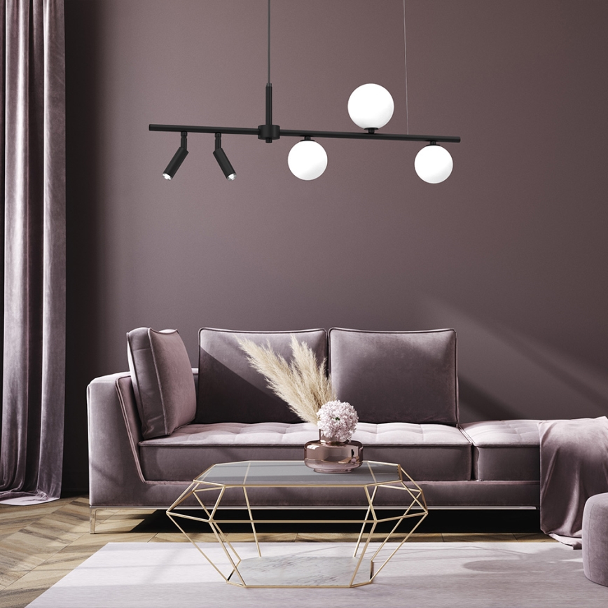 Chandelier on a string SIRIO 5xG9/25W/230V black