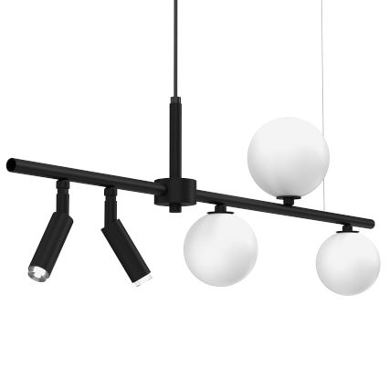 Chandelier on a string SIRIO 5xG9/25W/230V black