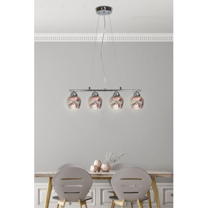 Chandelier on a string SIRIUS 4xE27/60W/230V