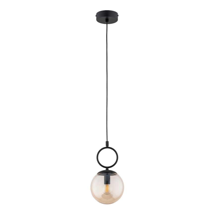 Chandelier on a string SITRO 1xE14/10W/230V black/smoky beige