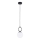 Chandelier on a string SITRO 1xE14/10W/230V black/white